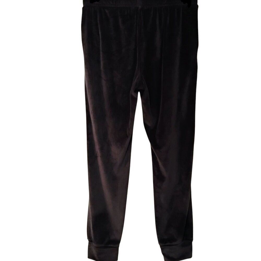 Z Supply Pants Jogger Women Velour Ultra Soft Stretchy Loungewear Pockets Black - Picture 4 of 10